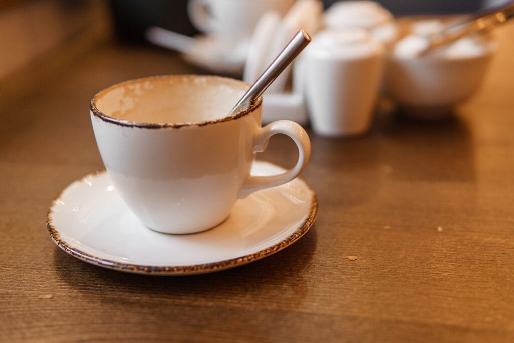 cappuccino in a cup on the table 2025 02 21 11 35 10 utc