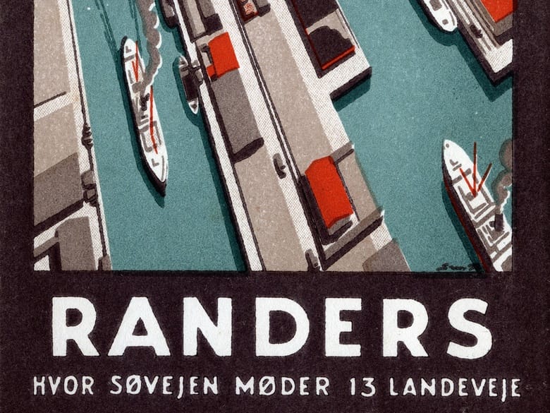 PM De bedste oestjyske historier i ny aarbog fra Museum Oestjylland C1809 reklameplakat for Randers 20 11 25 MOE