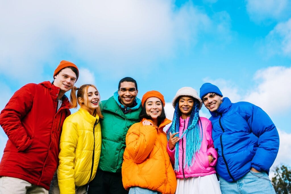 multiracial group of young friends meeting outdoor 2025 03 13 12 01 18 utc