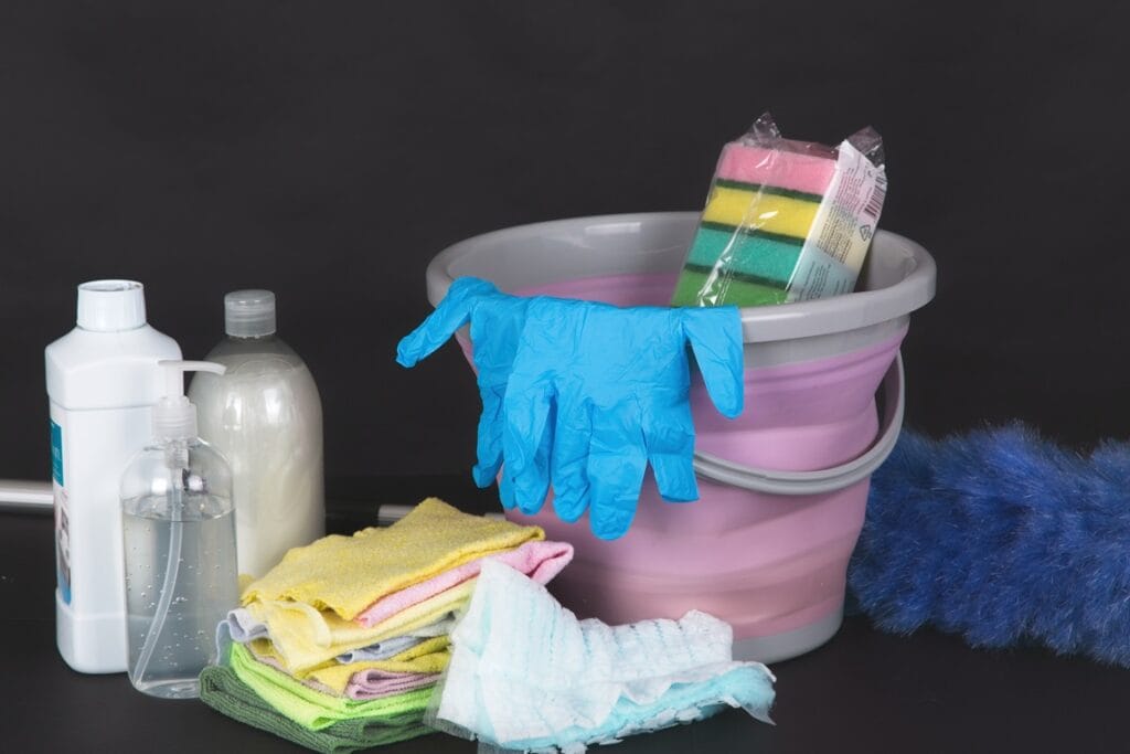 closeup shot of household chemicals and cleaning s 2026 01 07 06 09 21 utc