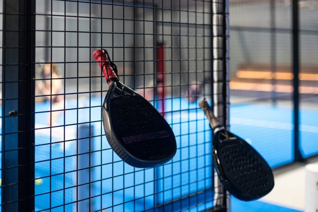 paddle tennis padel racket and ball in front of a 2026 01 07 06 31 00 utc