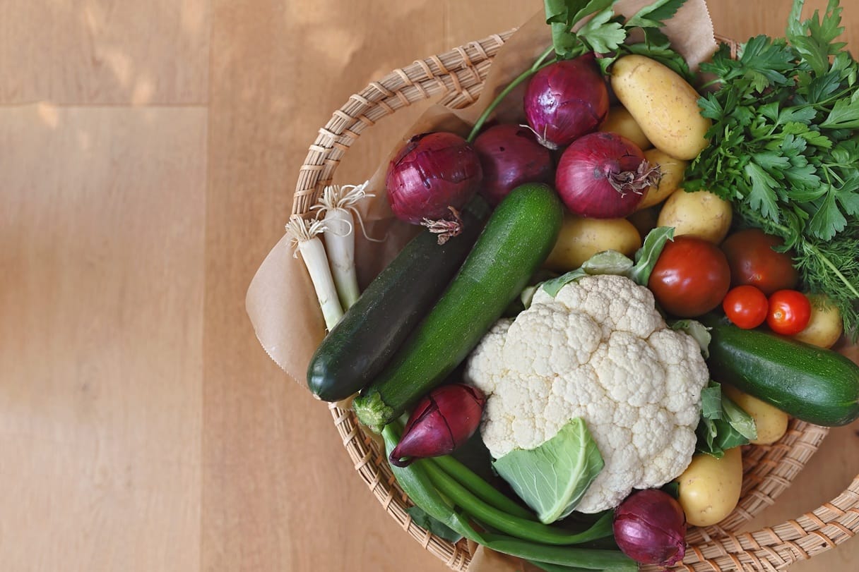 a large basket of fresh bio vegetables on a wooden 2026 01 06 09 36 53 utc