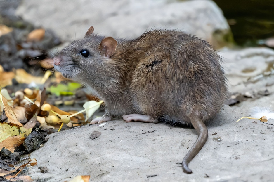brown rat foraging amongst rocks and fallen leaves 2026 09 21 17 03 23 utc